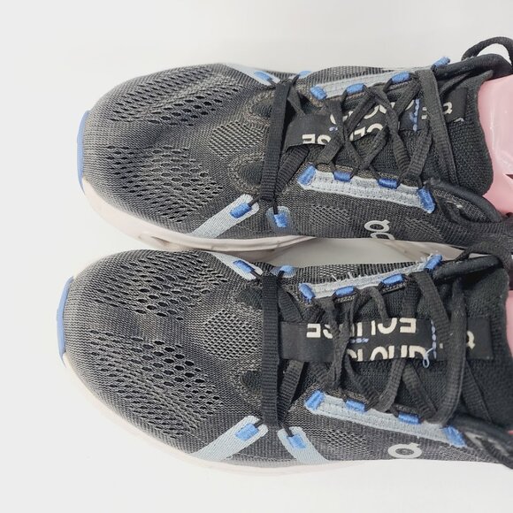 On Run Women's Black Frost Cloudeclipse Mesh Athletic Running Shoes Size US 9.5 - Picture 3 of 7